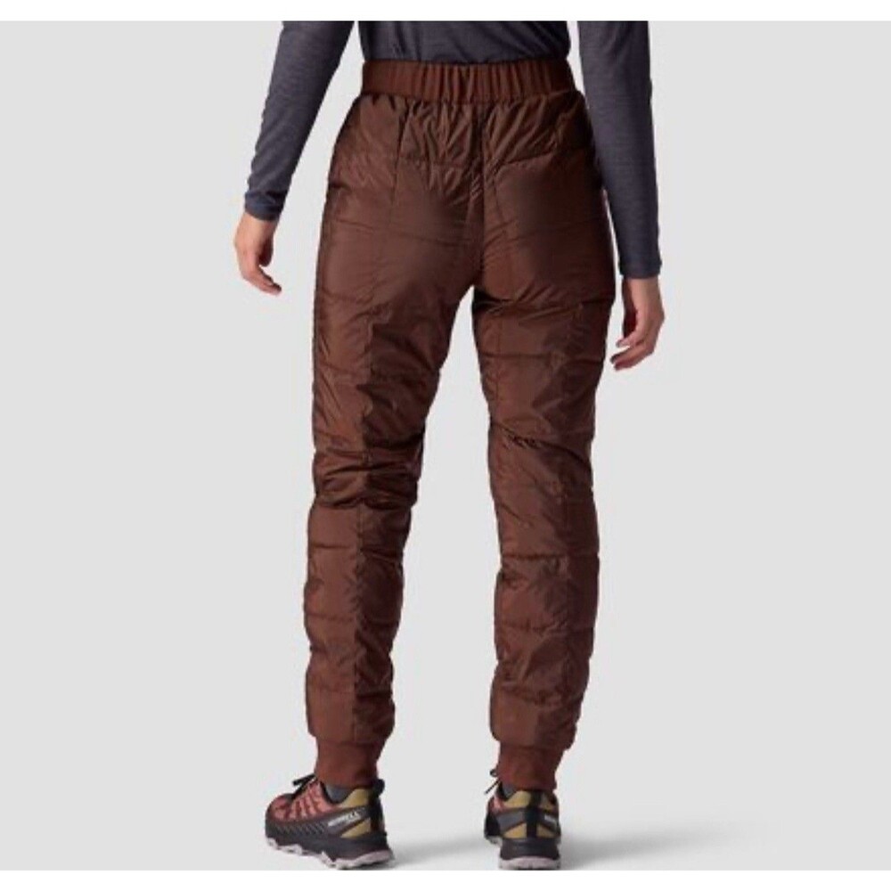 Stoic Womens S Small Puffer Jogger Pants Quilted Insulated Gorpcore Brown Hiking